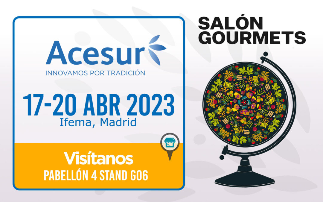 Acesur mostrará sus principales novedades en Salón de Gourmets