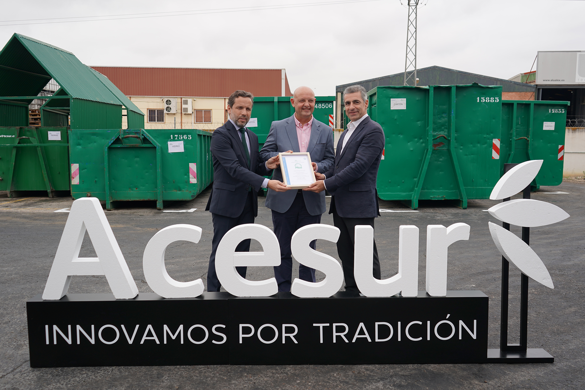 Saica entrega certificado de Residuos Zero a Acesur Dos Hermanas